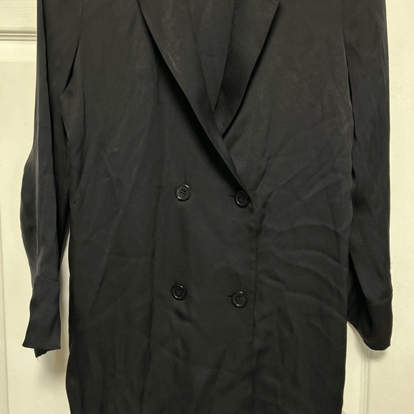 Silk Suit Jacket Black Size XS By Charlota Gandolfo - Picture 6 of 13